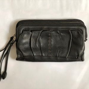 Cole Haan Wallet, Black Pebbled Leather